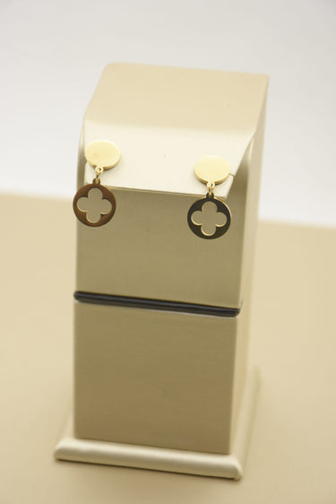 Eternal Glamour: Exclusive Stainless Steel Earrings in 18K Gold
